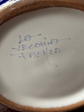 Vaso La Vecchia Faenza decorato