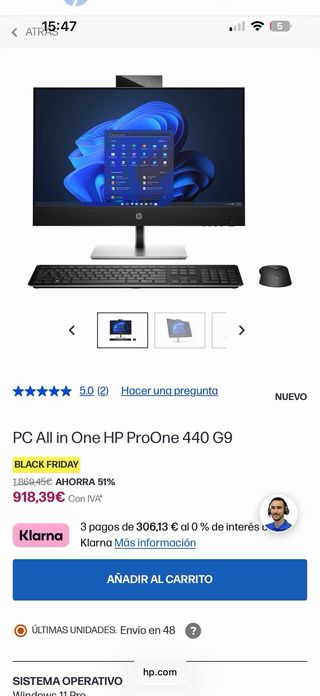 HP Pro One 440 G9 23.8 All-in-One