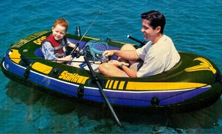 Barca hinchable Intex Seahawk 300 + Bomba electric