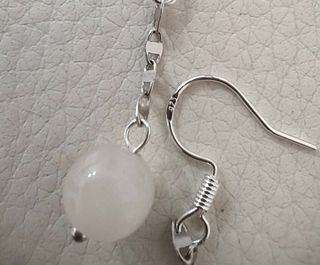 Pendientes plata cuarzo rosa