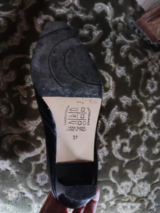 Scarpe décolleté vera pelle tacco 6 cm