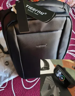 Nueva!! Mochila antirrobo Tigernu + Xiaomi Mi Band
