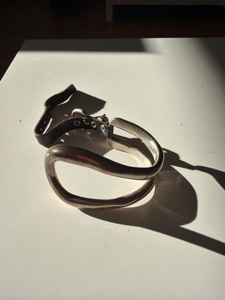 Pulsera Plata y Cuero Edición Limitada 1/50