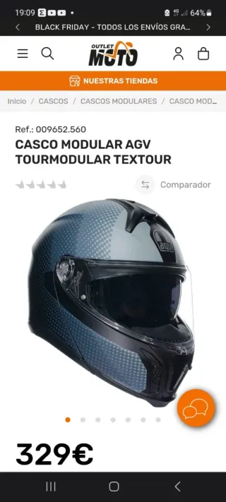 Casco AGV Tourmodular XL sin estrenar.