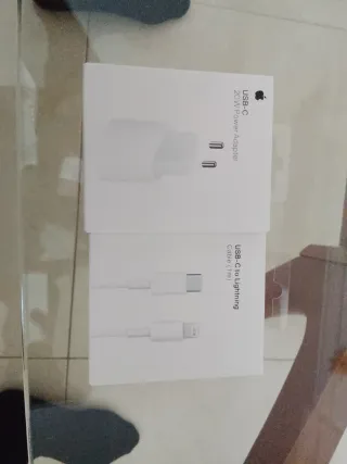 Cargador Apple USB-C 20W y Cable Lightning