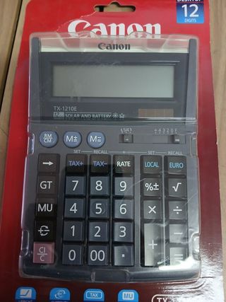 Calculadora Canon TX-1210E Gris