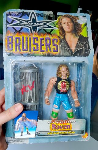 WCW Wrestling Marvel Toybiz Bruisers Raven 1999