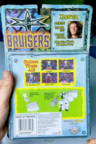 WCW Wrestling Marvel Toybiz Bruisers Raven 1999