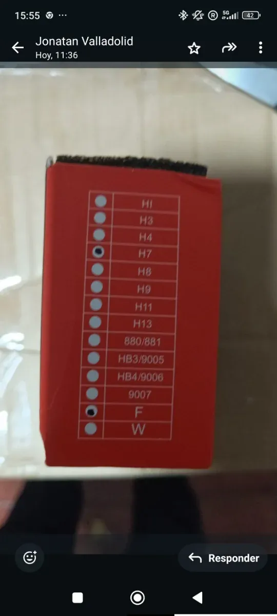 Bombillas LED Coche H7 PAERKU