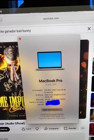 Apple Macbook Pro 15 Gris Espacial