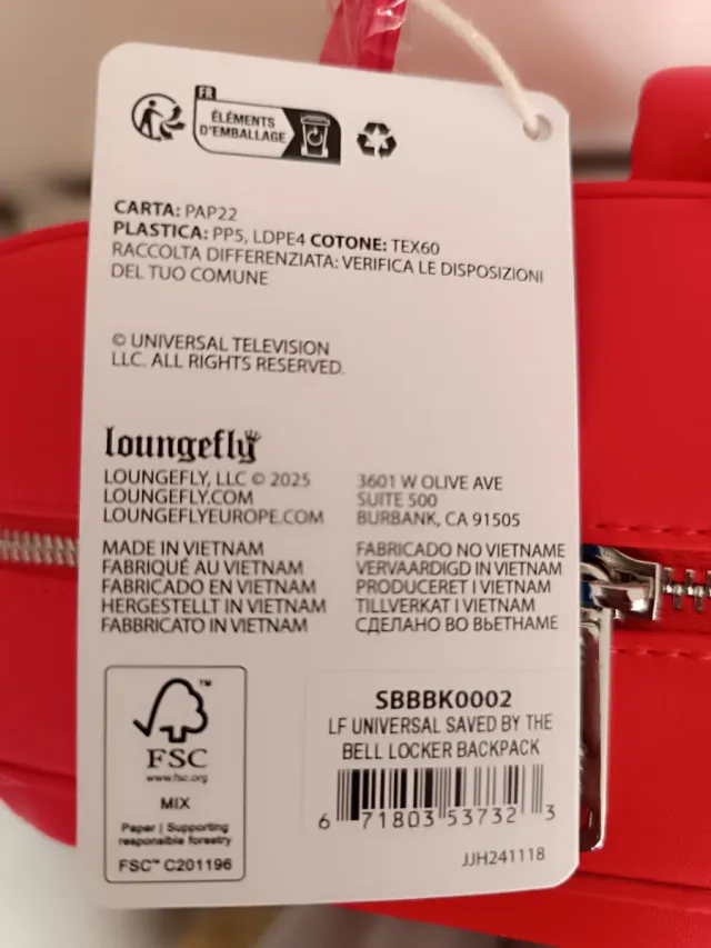 Mochila Loungefly Salvados por la Campana