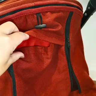 Silla de paseo ligera roja