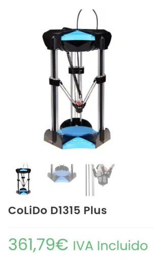 CoLiDo D1315 Plus Impresora 3D Delta Compacta