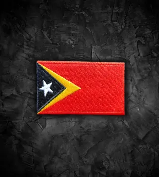 Timor Oriental 🇹🇱 Parche bandera termoadhesiva