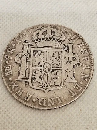 Nufilart Moneda Antigua Carlos III 1796 Plata