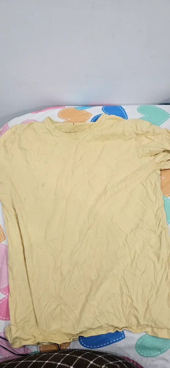 Camiseta amarilla talla L