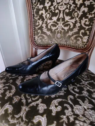 Scarpe décolleté slingback nere 37 - 6 cm