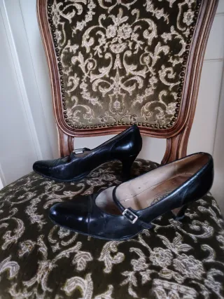 Scarpe décolleté slingback nere 37 - 6 cm