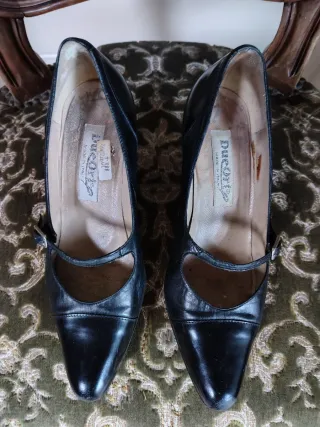 Scarpe décolleté slingback nere 37 - 6 cm