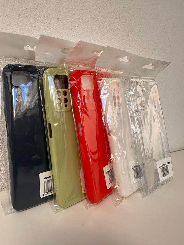 Fundas Xiaomi Note 11 Pro silicona varios colores