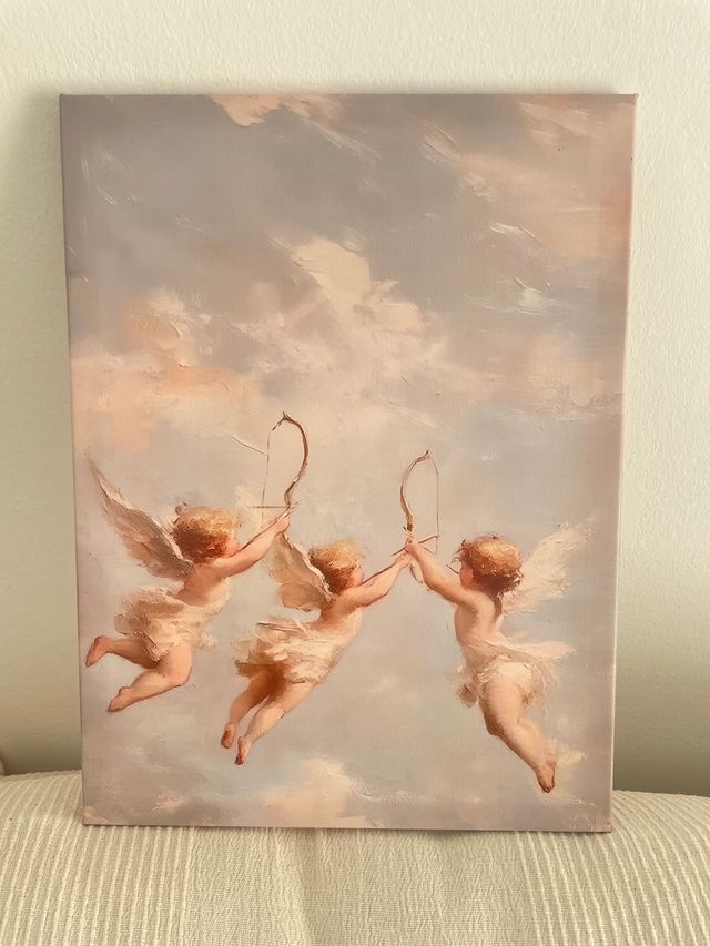 Cuadro de 3 querubines 30x40cm