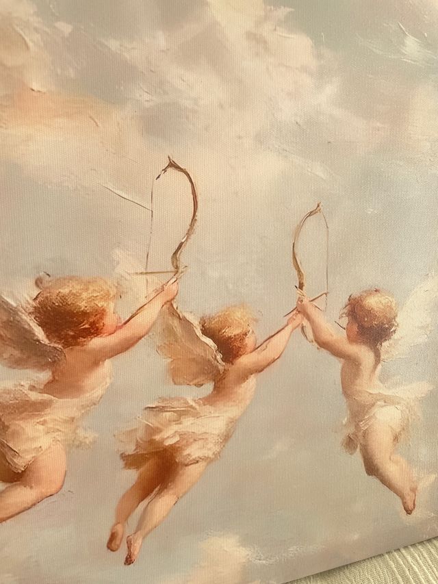 Cuadro de 3 querubines 30x40cm