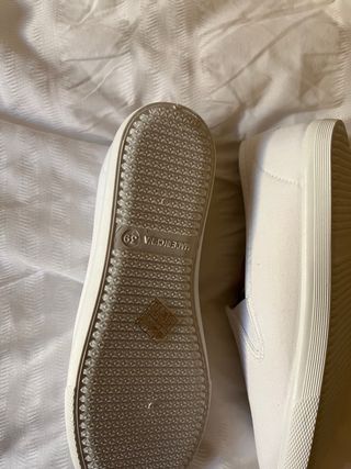 Alpargatas de tela blancas talla 39