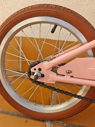 Bicicleta infantil rosa talla 16