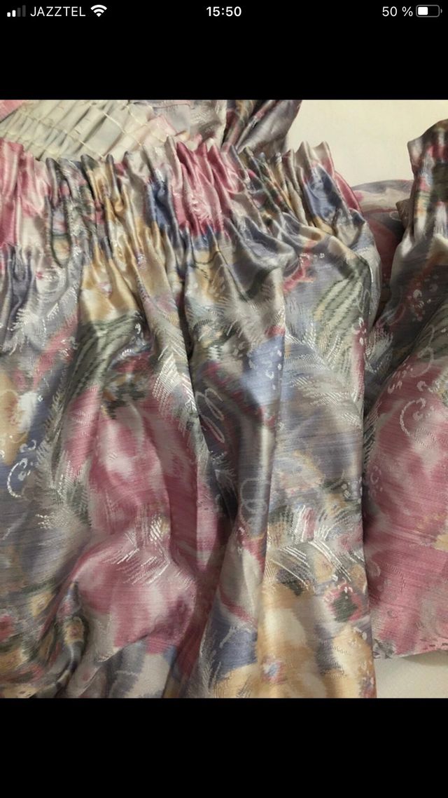 Cortinas vintage tela multicolor