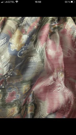 Cortinas vintage tela multicolor