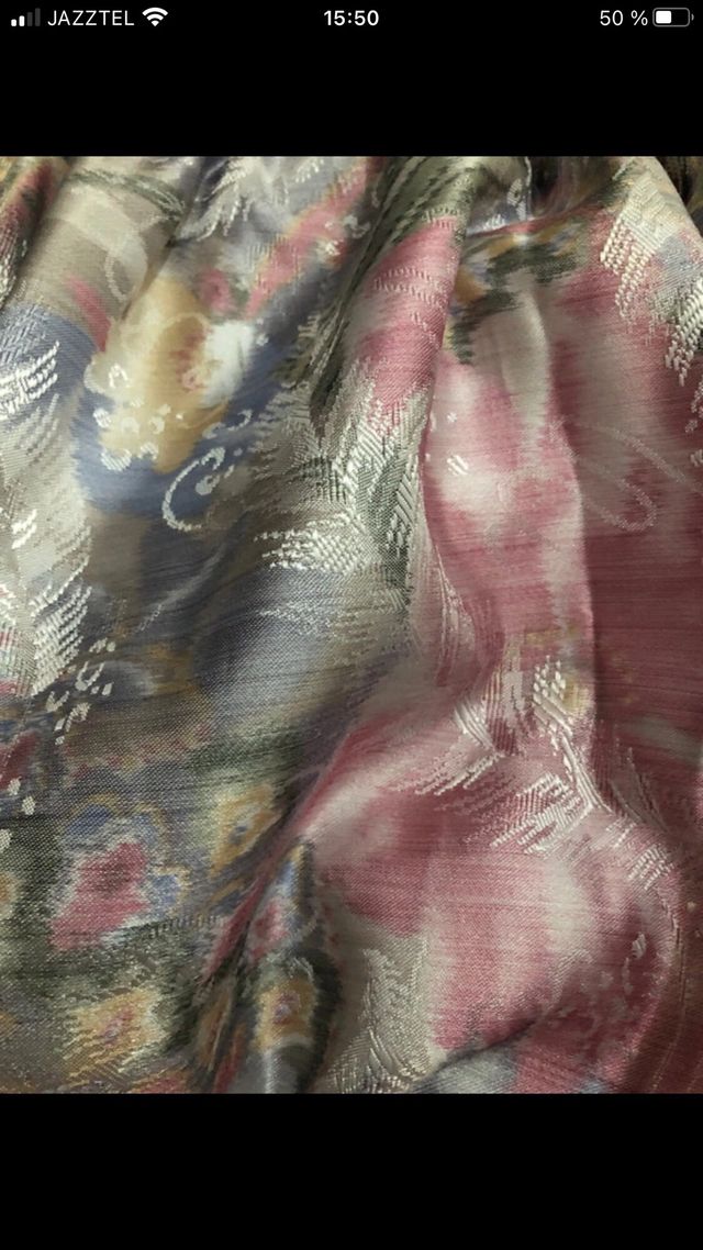 Cortinas vintage tela multicolor