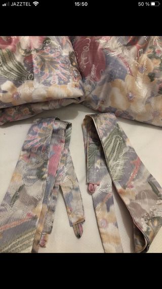 Cortinas vintage tela multicolor