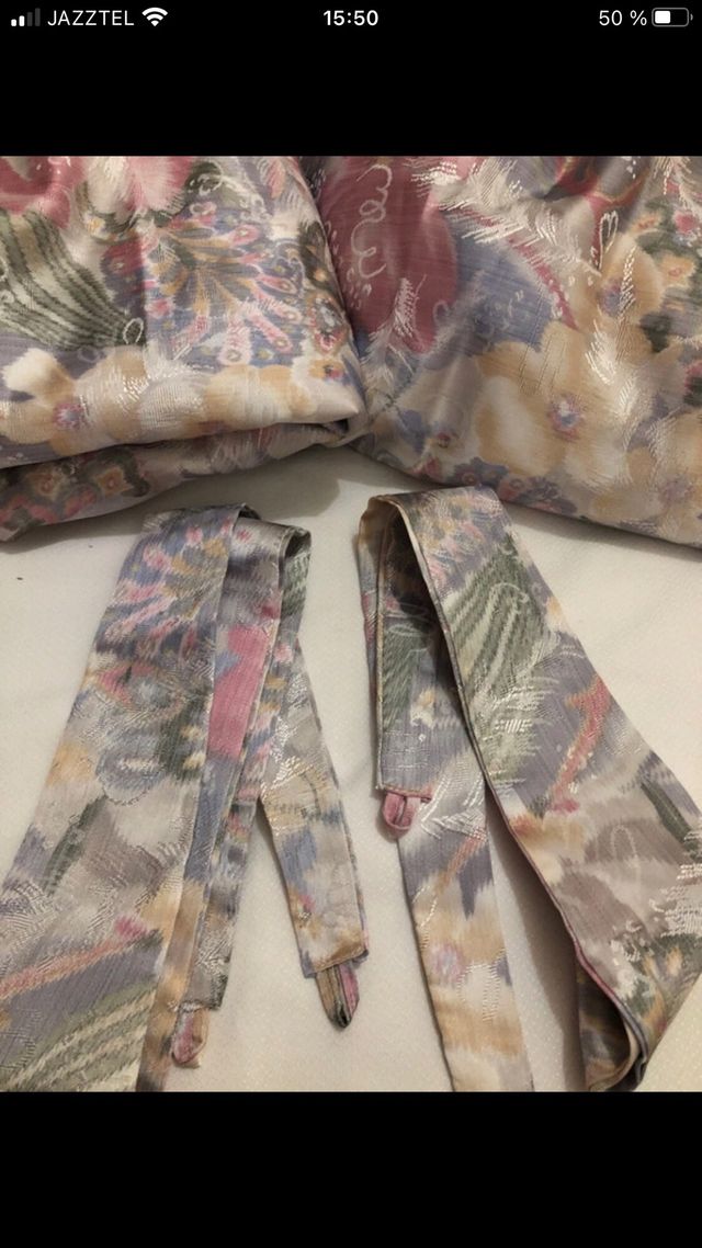 Cortinas vintage tela multicolor