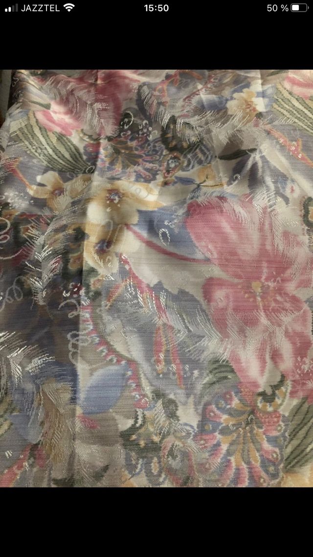 Cortinas vintage tela multicolor