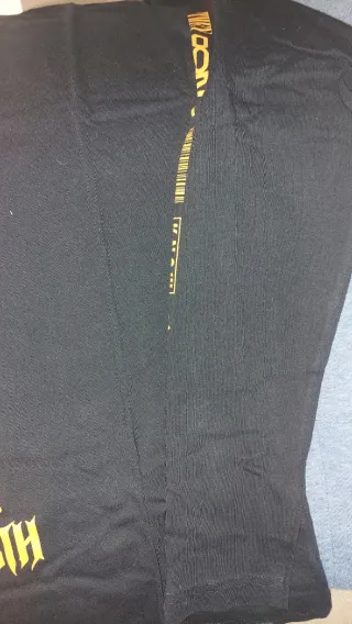 Camiseta Negra Manga Larga Hombre