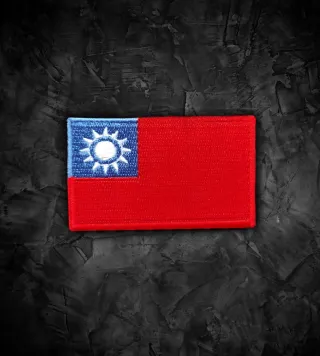 Taiwán 🇹🇼 Parche bandera termoadhesiva