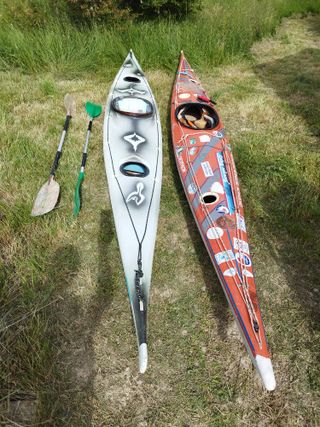 Kayak de mar de fibra