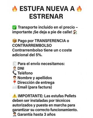 Estufa de Pellets ALFA 12 - 12,83 Kw SANT2009