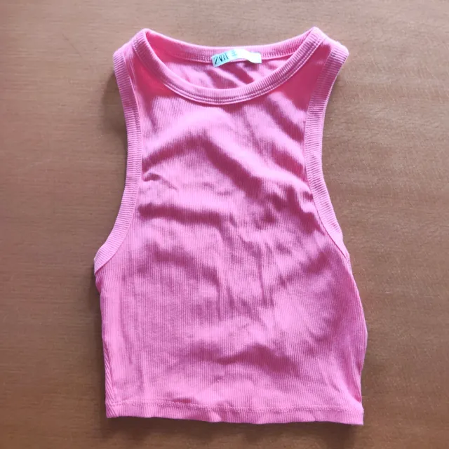 Top Zara Rosa Talla XS
