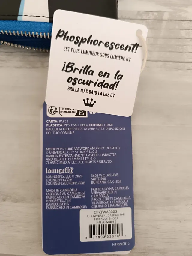 Loungefly Cartera Casper Glow in the Dark