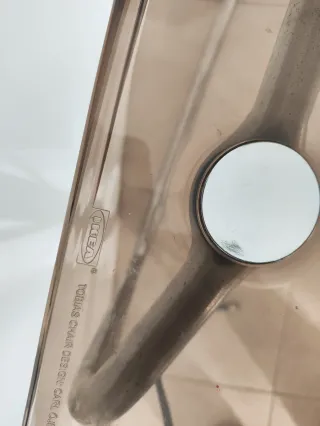 TOBIAS Sedia, marrone/cromato, si vendono 4 unità