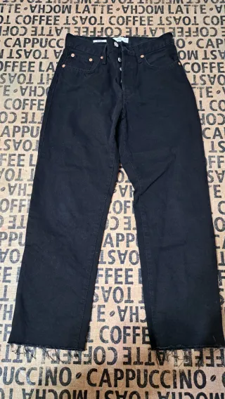 Vaqueros Mango Negros