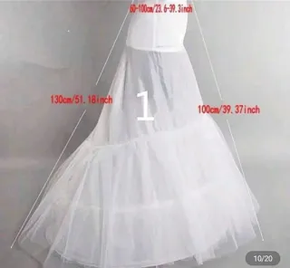 Cancán blanco talla única