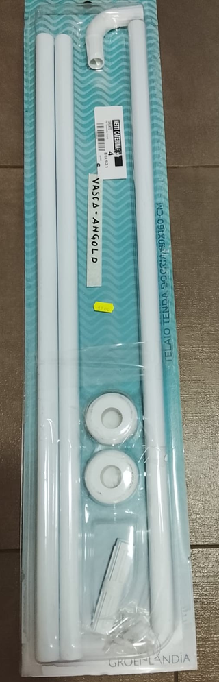 Telaio Angolo Tenda Doccia Vasca 80x160