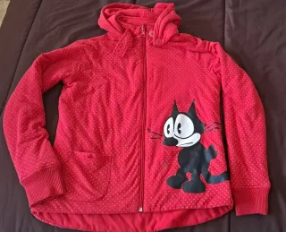 Chaqueta con puntos y Felix el Gato