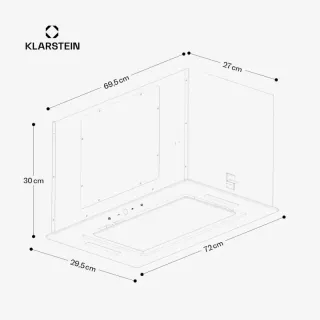 Klarstein Campana de extracción/recirculación