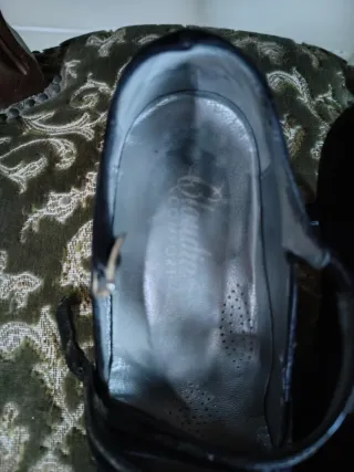 Scarpe donna scamosciate nere 37 tacco 4 cm