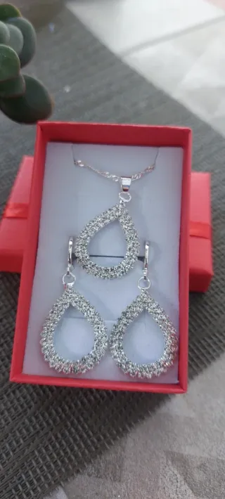 Conjunto Plata 925 3 Piezas