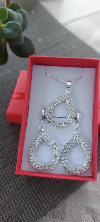 Conjunto Plata 925 3 Piezas