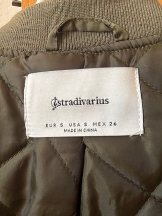 Chaqueta bomber verde